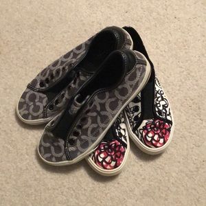 Two pairs of authentic Coach sneakers!!